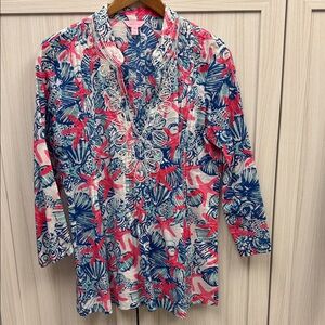 Lilly Pulitzer beaded tunic